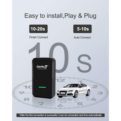  [아마존베스트]Carlinkit 2.0 Wireless CarPlay Adapter USB for Factory Wired CarPlay Cars (Model Year: 2019-2020), Wireless CarPlay Dongle Convert Wired to Wireless Carplay