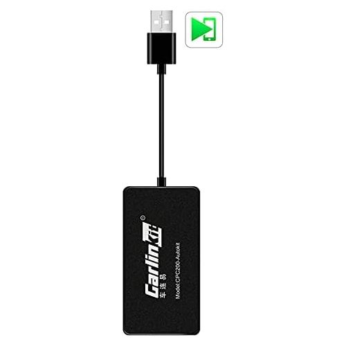  Carlinkit AutoKit CarPlay Wireless CarPlay USB Adapter/Android Wireless USB Adaptor for Wired Android Auto,Fit for All Android 4.4 or Above Car Radio USB Connection