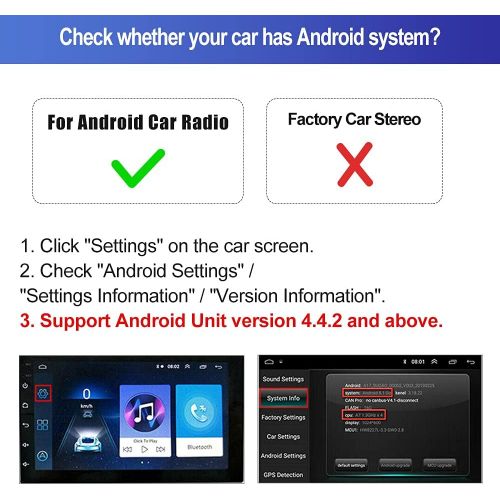  Carlinkit AutoKit CarPlay Wireless CarPlay USB Adapter/Android Wireless USB Adaptor for Wired Android Auto,Fit for All Android 4.4 or Above Car Radio USB Connection