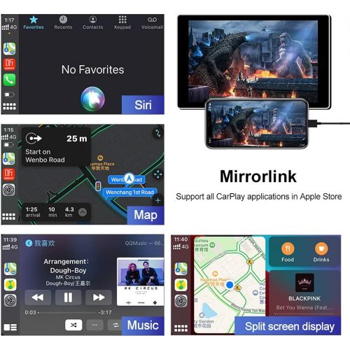  Carlinkit AutoKit CarPlay Wireless CarPlay USB Adapter/Android Wireless USB Adaptor for Wired Android Auto,Fit for All Android 4.4 or Above Car Radio USB Connection