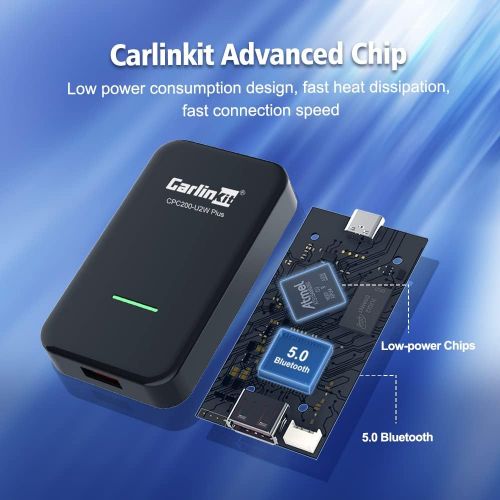  2022 CarlinKit 3.0 Wireless CarPlay Adapter for iOS - Upgrade Built-in Wired Carplay to Wireless Carplay Dongle - CarlinKit Easy-to-Install Plug & Play Seamless Automatic Connectio