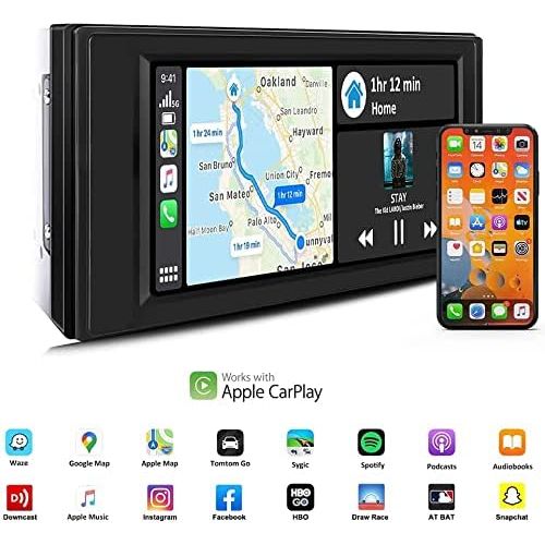  2022 Carlinkit Wireless CarPlay Adapter, Compatible with All Factory Apple CarPlay Cars, CarPlay Wireless Dongle/ Wired to Wireless CarPlay, CPC200-U2W-Plus Black, 3.0 Newest Versi