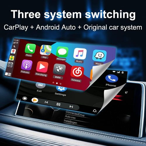  CarlinKit 2022 Upgrade Kit, for BMW NBT System, 1 2 3 4 5 Series F20 F21 F22 F23 F30 F31 F32 F33 (2013 2016), Support Wireless CarPlay/AirPlay Mirror. oring, wiring. Android Auto/w