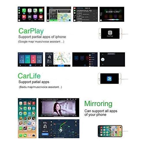  Carlinkit Car Airplay Android Auto Carplay Box Interface for Audi Q3 Factory Screen Upgrade with Android Auto iOS12 AirPlay Screen Mirroring(Support Goolge,Waze,Sogou&Gaode Map)
