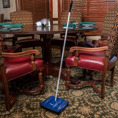  Carlisle 3639914 Duo-Sweeper Multi-Surface Cordless Floor Sweeper, 10 Sweeping Path
