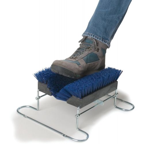  Carlisle 4042414 Commercial Boot N Shoe Brush Scraper with Chrome Plated Steel Frame, Blue