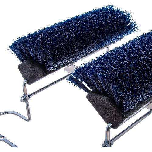  Carlisle 4042414 Commercial Boot N Shoe Brush Scraper with Chrome Plated Steel Frame, Blue