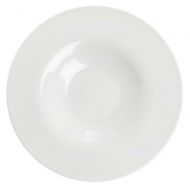 Carlisle Halcyon 6 oz Soft White Melamine Oval Pasta Bowl - 12 Dia x 1 1/2 H