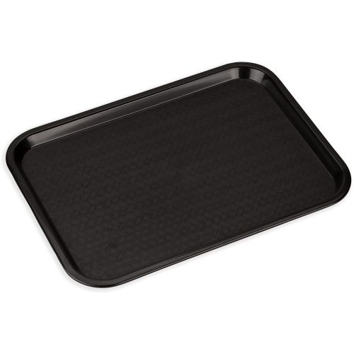  Carlisle Paddles Carlisle CT121603 Cafe Standard Cafeteria / Fast Food Tray, 12 x 16, Black