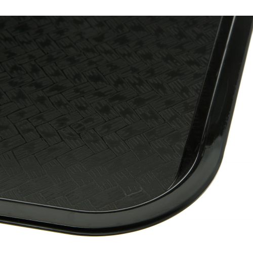  Carlisle Paddles Carlisle CT121603 Cafe Standard Cafeteria / Fast Food Tray, 12 x 16, Black