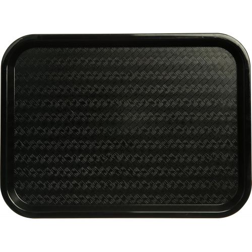  Carlisle Paddles Carlisle CT121603 Cafe Standard Cafeteria / Fast Food Tray, 12 x 16, Black