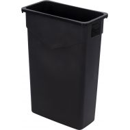 Carlisle 34202303 TrimLine Rectangle Waste Container Trash Can Only, 23 Gallon, Black