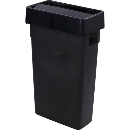  Carlisle 34202303 TrimLine Rectangle Waste Container Trash Can Only, 23 Gallon, Black