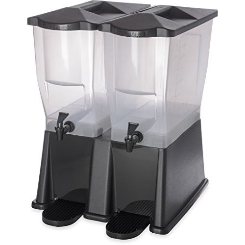  Carlisle 1085703 TrimLine Opaque BPA-Free Economy Double Base, 7 Gallon Capacity, Black: Kitchen & Dining