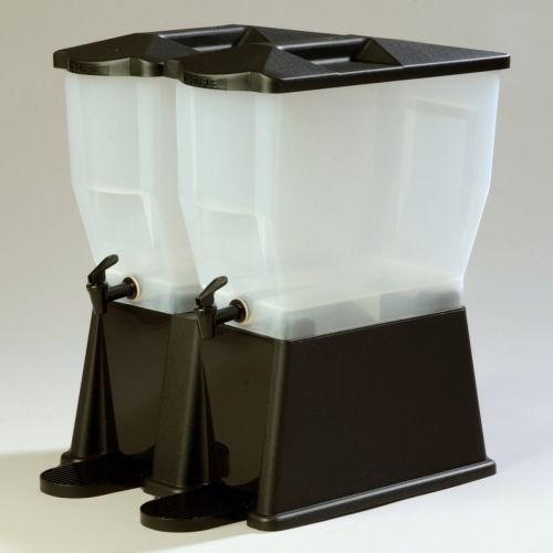  Carlisle 1085703 TrimLine Opaque BPA-Free Economy Double Base, 7 Gallon Capacity, Black: Kitchen & Dining