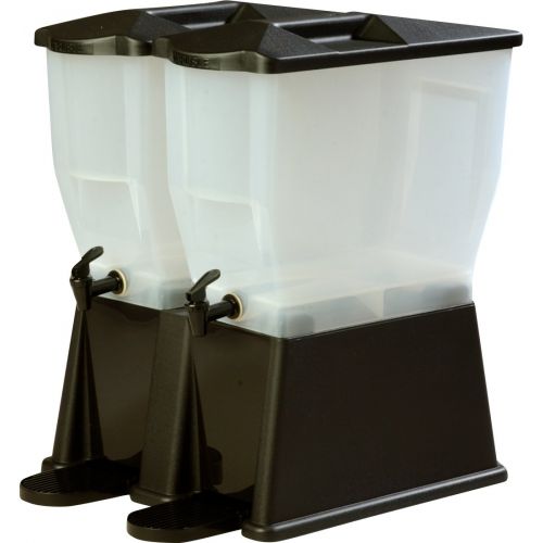  Carlisle 1085703 TrimLine Opaque BPA-Free Economy Double Base, 7 Gallon Capacity, Black: Kitchen & Dining