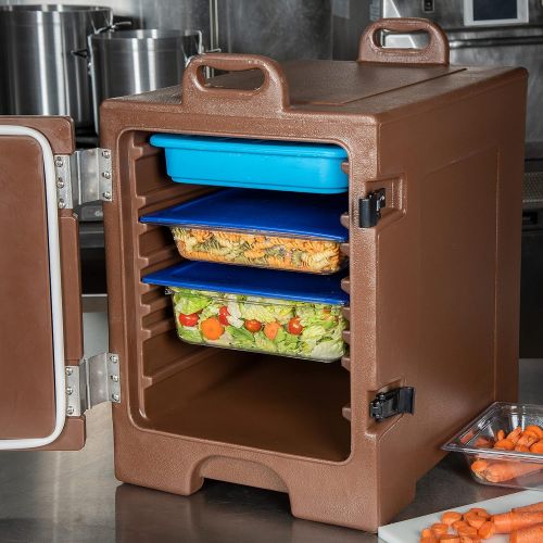  Carlisle PC300N01 Cateraide End-Loading Insulated Food Pan Carrier, 5 Pan Capacity, Brown: Kitchen & Dining