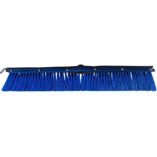  [아마존베스트]Carlisle Paddles Carlisle 3621962414 Sweep Complete Aluminum Handle Floor Sweep with Squeegee, Plastic Bristles, 24 Length, 3 Bristle Trim, Blue