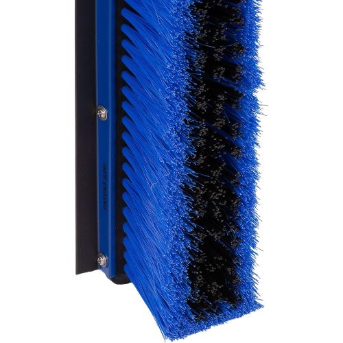  [아마존베스트]Carlisle Paddles Carlisle 3621962414 Sweep Complete Aluminum Handle Floor Sweep with Squeegee, Plastic Bristles, 24 Length, 3 Bristle Trim, Blue