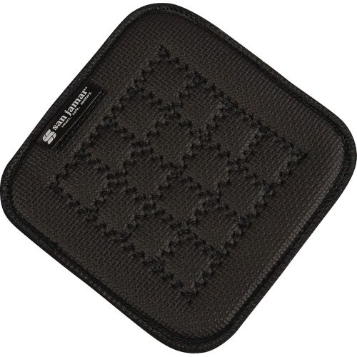  [아마존베스트]San Jamar UHP55BK Ultigrip Square Commercial Hot Pad Pan Holder, 5 X 5, Black