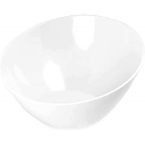  [아마존베스트]Carlisle Paddles Carlisle 5554637 Balsam Melamine Angled Serving Bowl, 3 qt. Capacity, Bavarian Cream