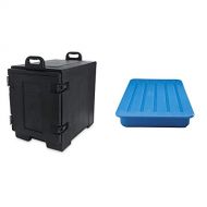 Carlisle PC300N03 Cateraide End-Loading Insulated Food Pan Carrier, 5 Pan Capacity, Black + PC66014 CaterCooler Exclusive CaterCooler, Blue: Kitchen & Dining