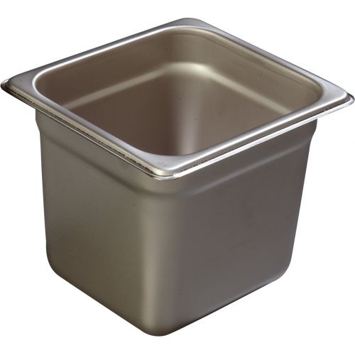  Carlisle 608164 DuraPan Heavy 22-Gauge 18-8 Stainless Steel Sixth-Size Food Pan, 2.6 qt. Capacity, 6-78 x 6-14 x 4 (Case of 6)