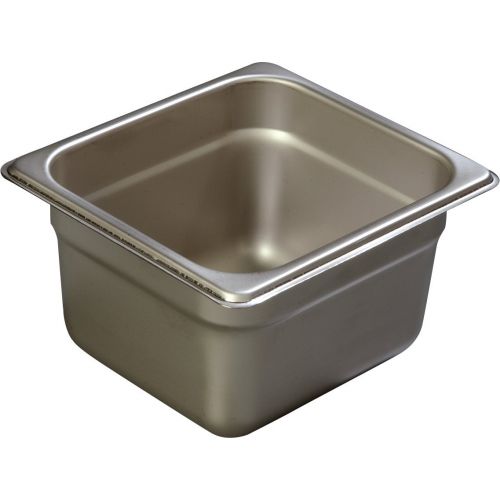  Carlisle 608164 DuraPan Heavy 22-Gauge 18-8 Stainless Steel Sixth-Size Food Pan, 2.6 qt. Capacity, 6-78 x 6-14 x 4 (Case of 6)