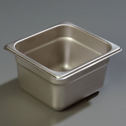  Carlisle 608164 DuraPan Heavy 22-Gauge 18-8 Stainless Steel Sixth-Size Food Pan, 2.6 qt. Capacity, 6-78 x 6-14 x 4 (Case of 6)