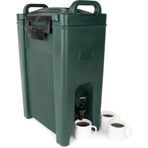  Carlisle XT500008 Cateraide Insulated Beverage Server Dispenser, 5 Gallon, Forest Green