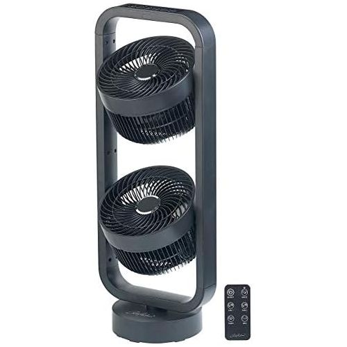  [아마존베스트]Carlo Milano Fan Wind Machines: Floor Fan with 2 Rotors, 3 Levels, Oscillation, Timer, 70 Watt (Compressor Fan)