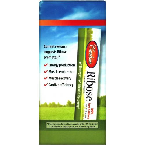  Carlson Ribose Powder 3 g, Pure D-Ribose, 500 g Jar