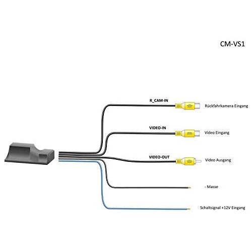  Carmedien Reversing Camera Switch cm VS1 Switch Box for 2 Cameras Twin Double Rear View Cameras Front Camera 2x Input 1x Output