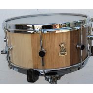 /Etsy 14"x6.5" Stave Snare, Snare Drums, Handmade Drums, Maple Snare Drums, Red Oak Snare Drum, American Walnut Snare Drums, Wooden Drums