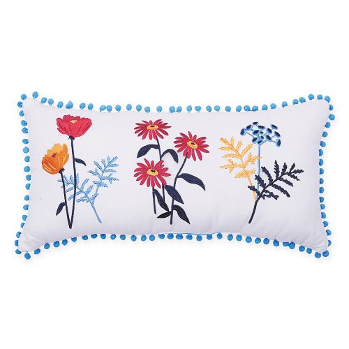  Carol & Frank Lola Oblong Throw Pillow in Blue