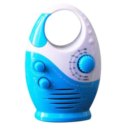  Carole4 Waterproof Shower Radio, Splash Proof AM/FM Radio with Top Handle for Bathroom Outdoor Use - Built-in Speaker & Adjustable Volume: Home & Kitchen