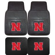 Carolina UN University of Nebraska Cornhuskers Front & Rear Car Truck SUV Vinyl Car Floor Mats - 4PC