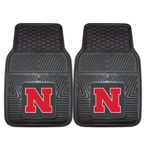  Carolina UN University of Nebraska Cornhuskers Front & Rear Car Truck SUV Vinyl Car Floor Mats - 4PC