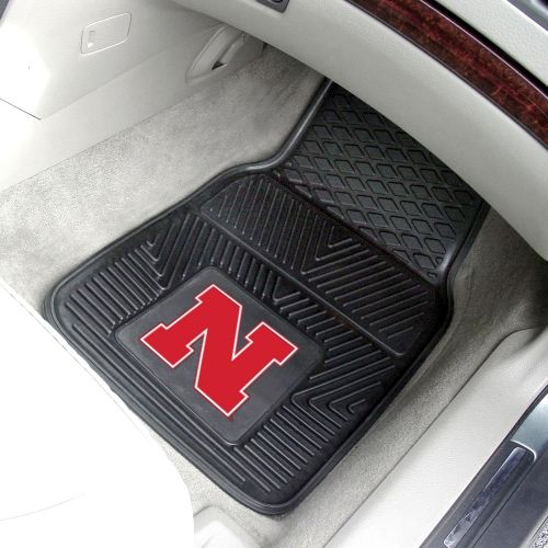  Carolina UN University of Nebraska Cornhuskers Front & Rear Car Truck SUV Vinyl Car Floor Mats - 4PC