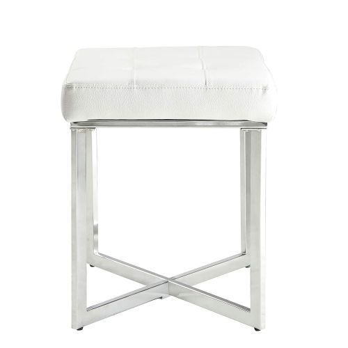  Carolina Chair & Table 1VB2016-WHTCHR Summer Vanity Bench White