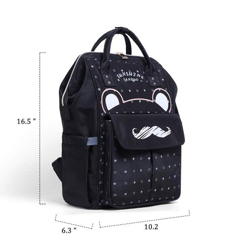  Caroline Baby Diaper Backpack Bag - Fashion Style Bag for Mom with USB Charging Port, Nappy Bag Handbag,...
