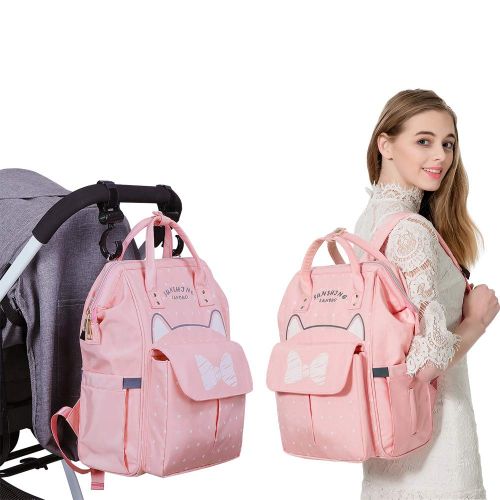  Caroline Baby Diaper Backpack Bag - Fashion Style Bag for Mom with USB Charging Port, Nappy Bag Handbag,...