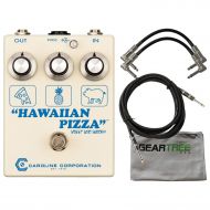 Caroline Hawaiian Pizza Fuzz Drive Fuzz Pedal w/Geartree Cloth and 3 Cables