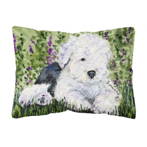  Carolines Treasures Old English Sheepdog Decorative Canvas Fabric Pillow