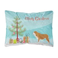 Carolines Treasures Mastin Epanol Spanish Mastiff Christmas Canvas Fabric Decorative Pillow