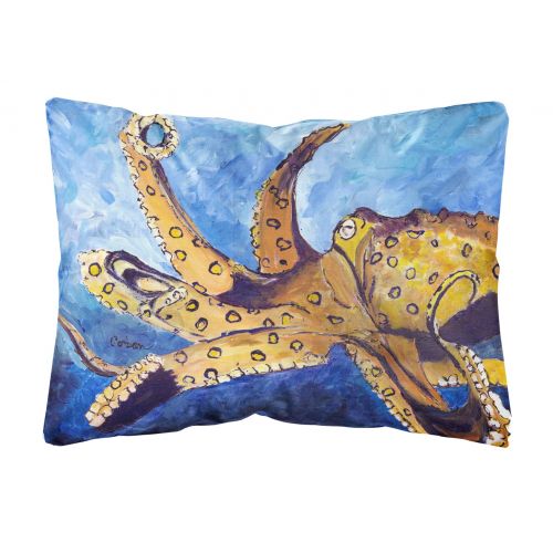  Carolines Treasures Octopus Canvas Fabric Decorative Pillow