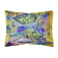 Carolines Treasures Turtle Canvas Fabric Decorative Pillow