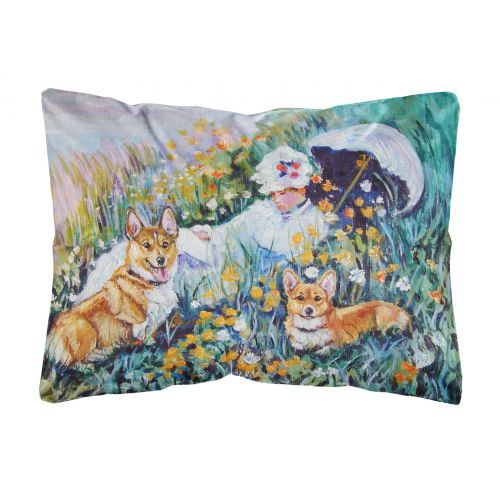  Carolines Treasures Corgi Classics Fabric Decorative Pillow