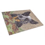 Carolines Treasures Australian Cattle Dog Glass Cutting Board Large