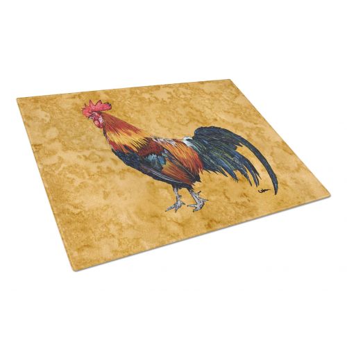  Carolines Treasures Rooster Glass Cutting Board Large